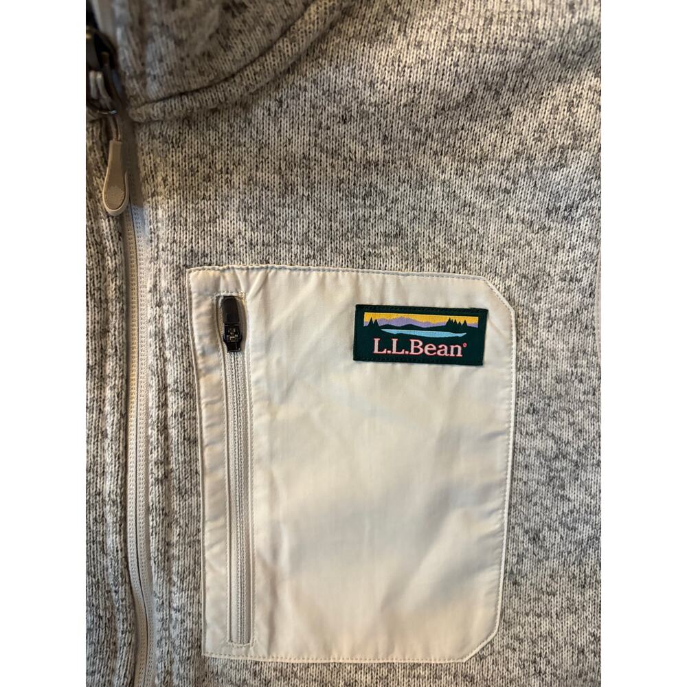 Women's L.L.Bean Sweater Fleece Long Vest - Picture 6 of 6